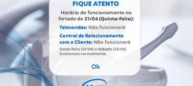 Comunicado – Feriado Tiradentes