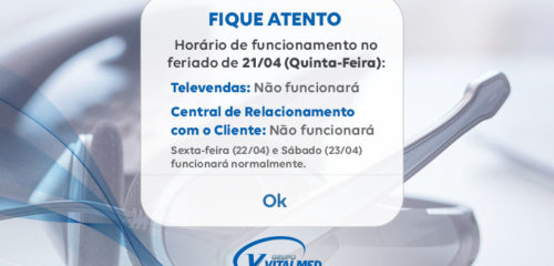 Comunicado - Feriado Tiradentes