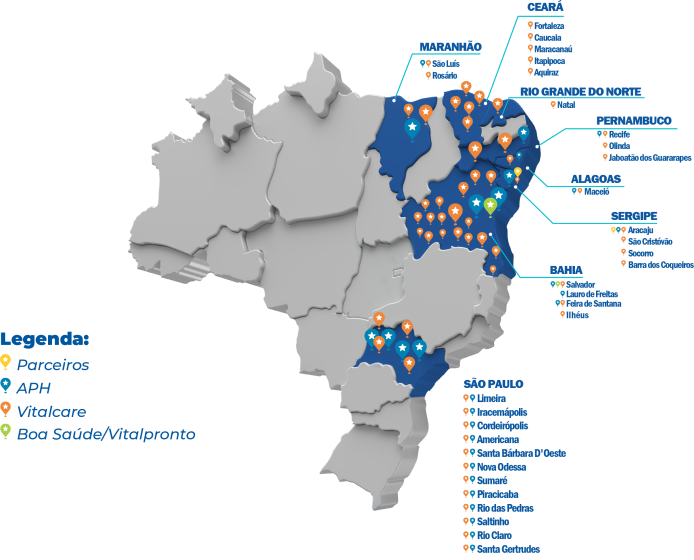 Mapa de Cobertura VITALMED